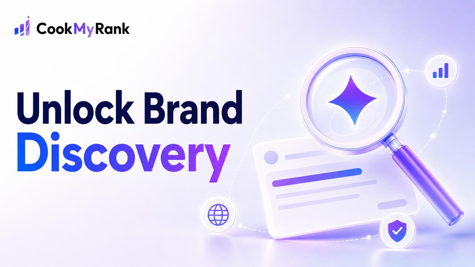 Abstract representation of AI Overviews impacting brand discovery in generative search, with interconnected nodes and data streams.